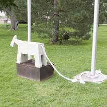 Our "Gray Mare" monument to escape installed without permission in a Cañon City, Colorado public park.